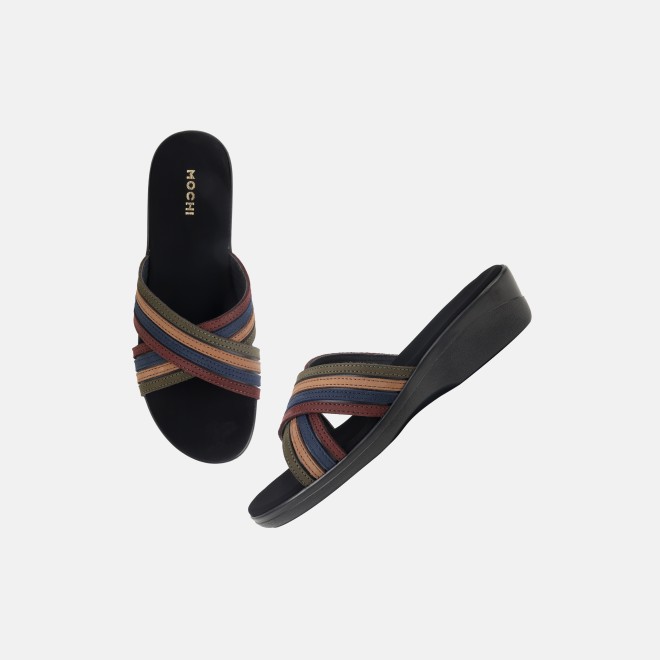 Mochi Women Brown Casual Slip Ons (SKU: 40-800122-12-36)