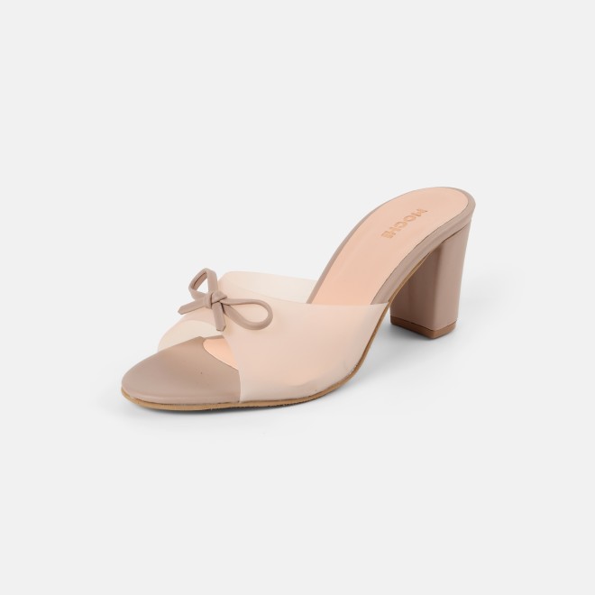 Mochi Women Peach Casual Slip Ons (SKU: 40-800217-80-36)