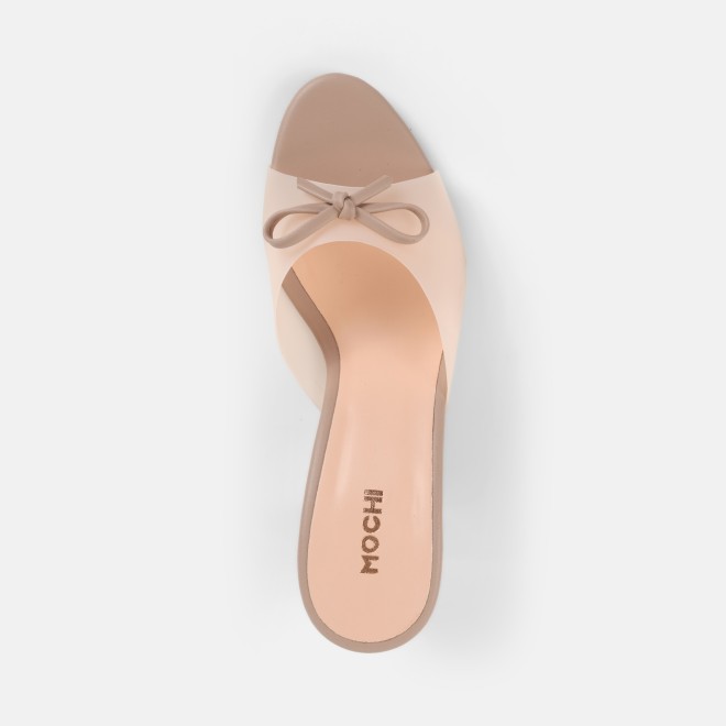 Mochi Women Peach Casual Slip Ons (SKU: 40-800217-80-36)