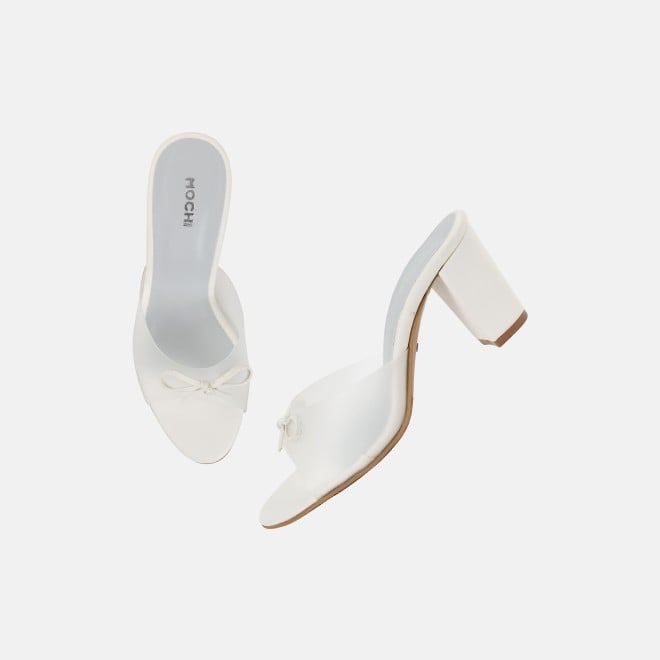 Mochi Women White Casual Slip Ons (SKU: 40-800217-16-36)