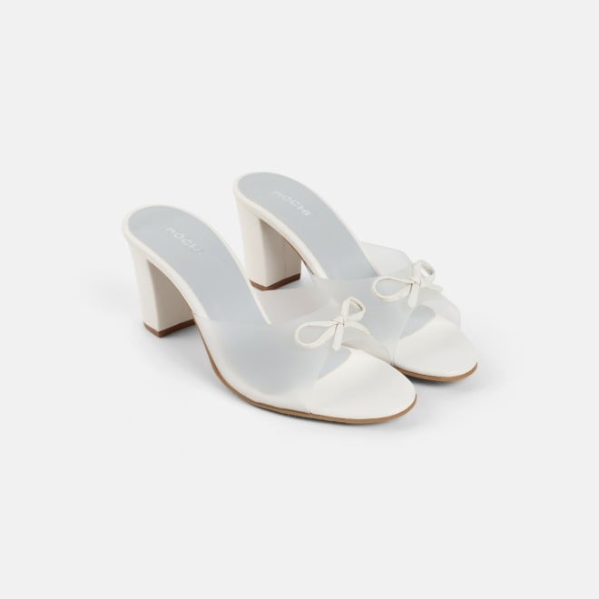 Mochi Women White Casual Slip Ons (SKU: 40-800217-16-36)