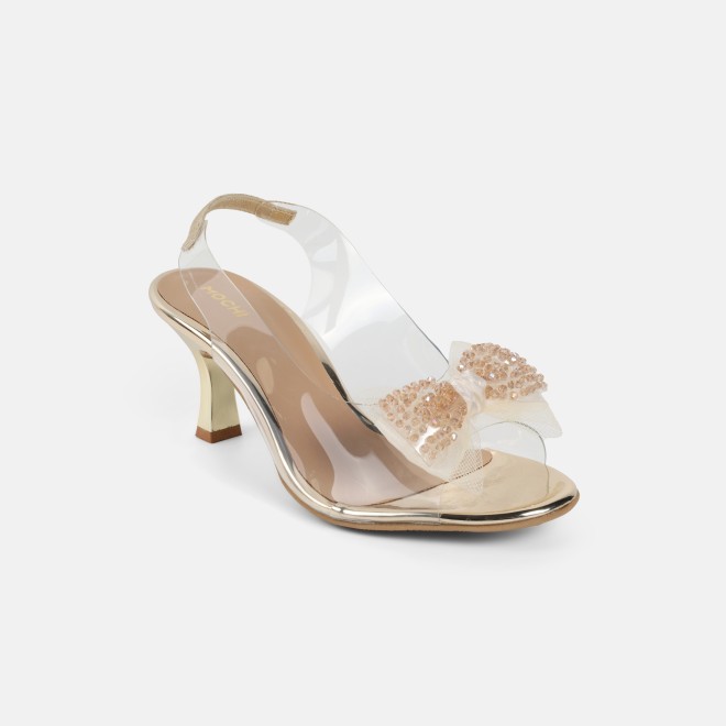 Mochi Women Gold Party Sandals (SKU: 40-800297-15-36)
