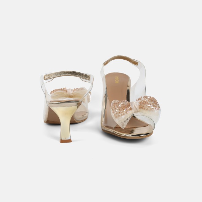 Mochi Women Gold Party Sandals (SKU: 40-800297-15-36)