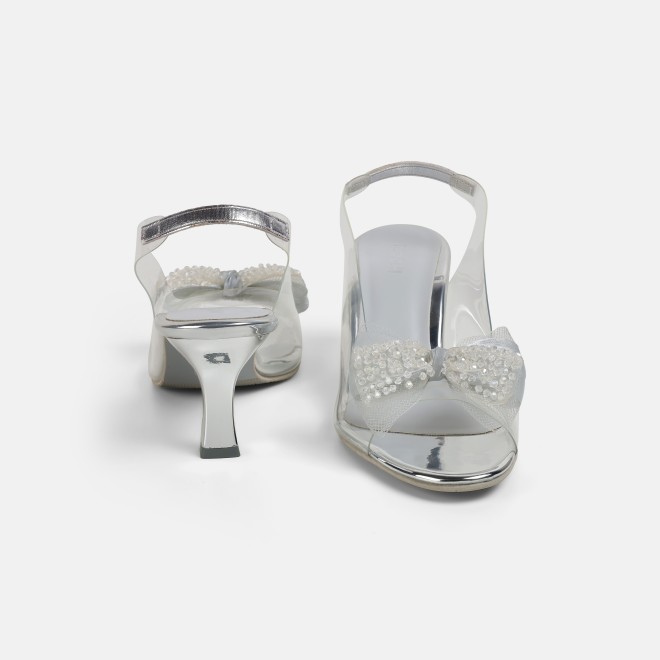 Mochi Women Silver Party Sandals (SKU: 40-800297-27-36)