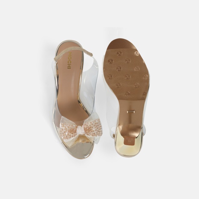 Mochi Women Gold Party Sandals (SKU: 40-800297-15-36)