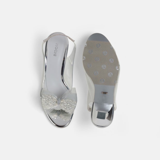Mochi Women Silver Party Sandals (SKU: 40-800297-27-36)