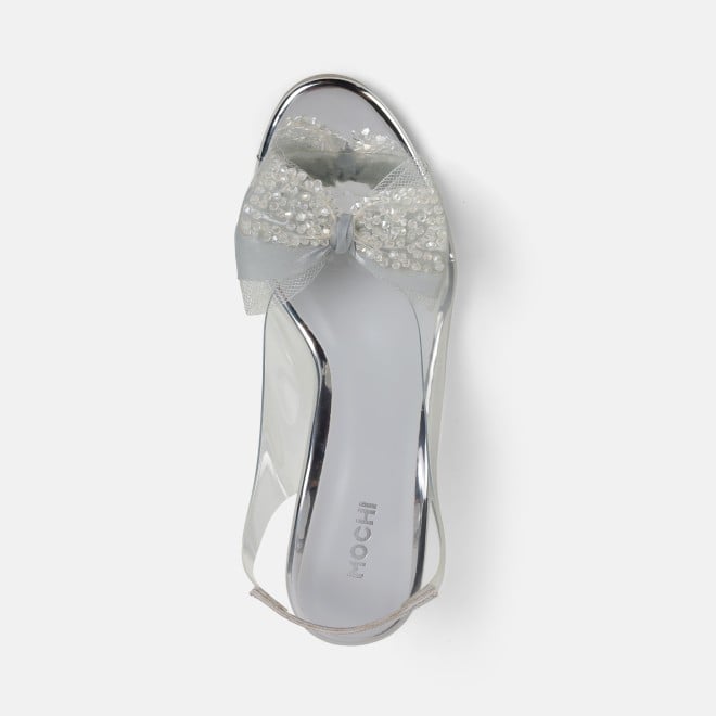Mochi Women Silver Party Sandals (SKU: 40-800297-27-36)