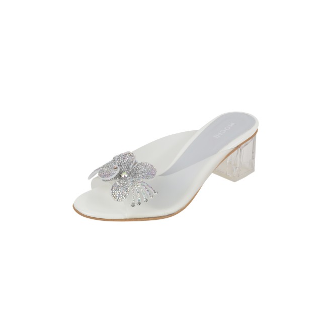 Mochi Women White Party Slip Ons (SKU: 40-800307-16-36)