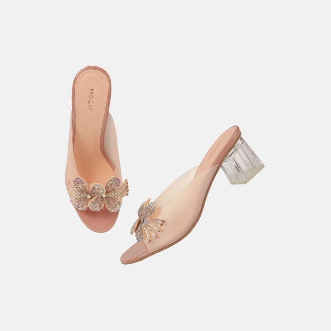 Mochi Women Peach Party Slip Ons (SKU: 40-800307-80-36)