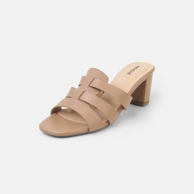 Mochi Women Tan Casual Slip Ons (SKU: 40-800311-23-36)