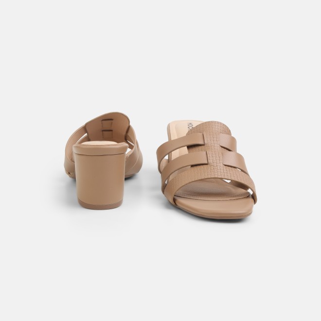 Mochi Women Tan Casual Slip Ons (SKU: 40-800311-23-36)