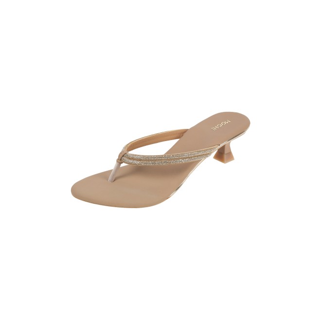 Mochi Women Beige Casual Slippers (SKU: 40-800333-20-36)
