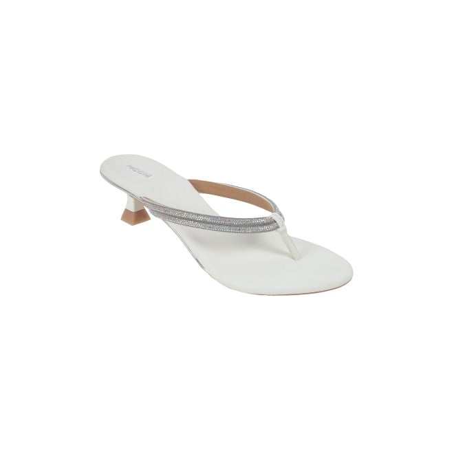 Mochi Women White Casual Slippers (SKU: 40-800333-16-37)
