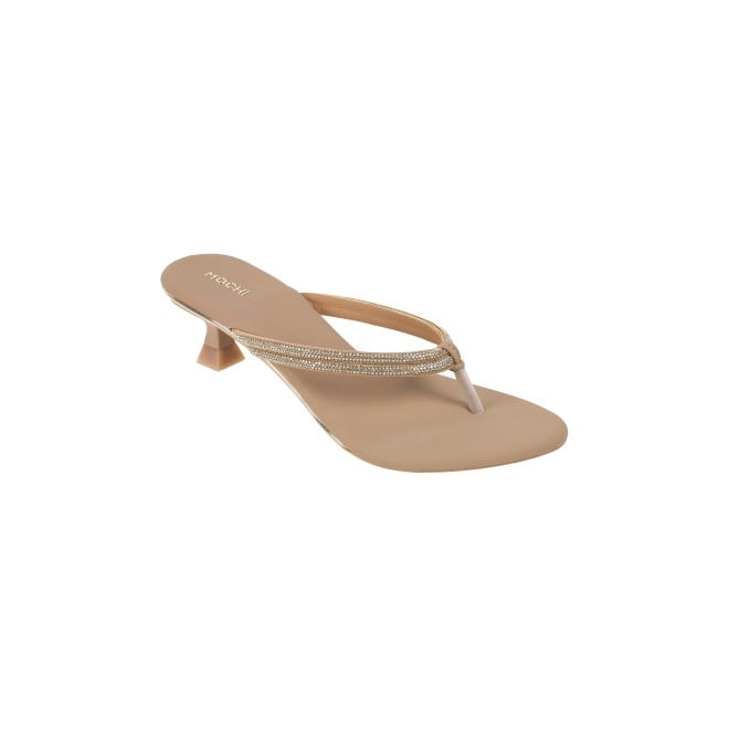 Mochi Women Beige Casual Slippers (SKU: 40-800333-20-36)