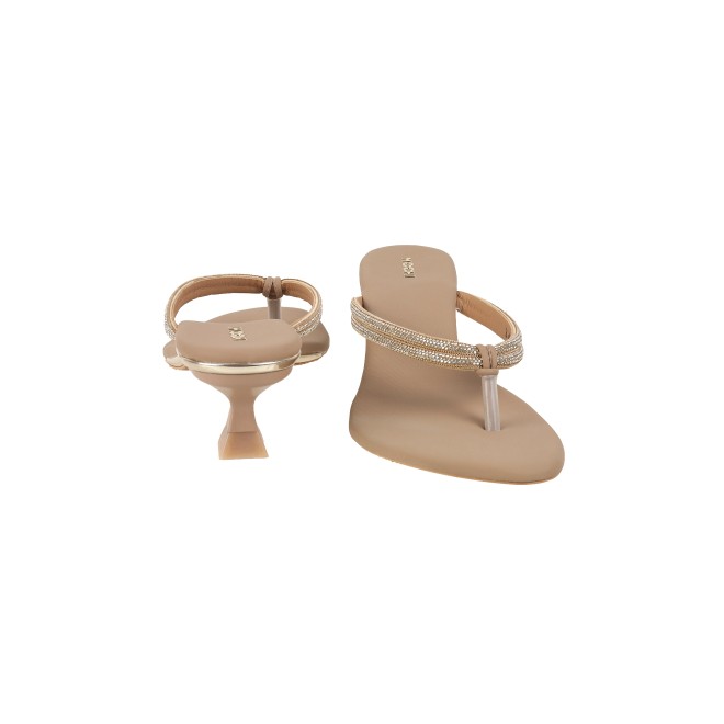 Mochi Women Beige Casual Slippers (SKU: 40-800333-20-36)