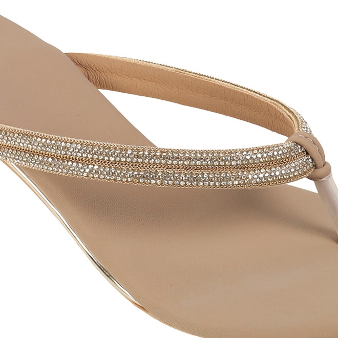Mochi Women Beige Casual Slippers (SKU: 40-800333-20-36)