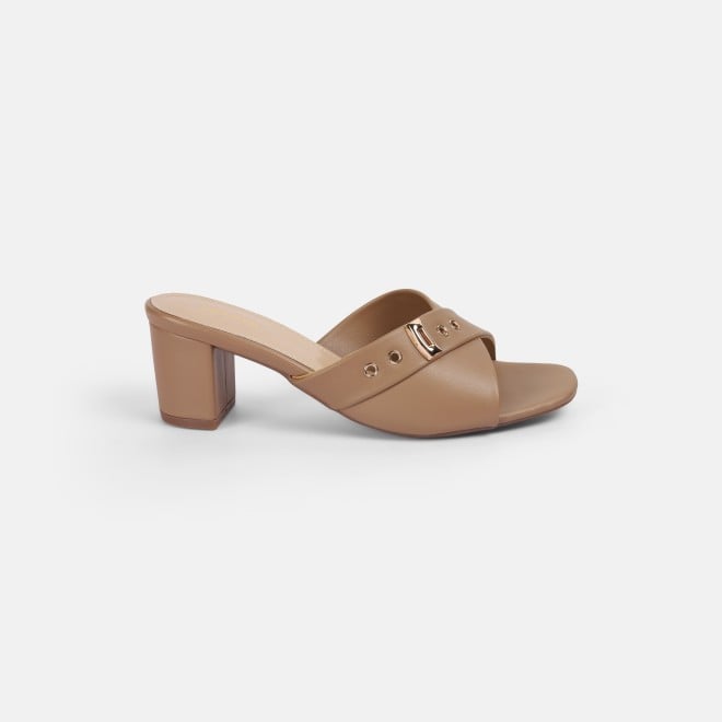 Mochi Women Tan Casual Slip Ons (SKU: 40-800341-23-36)