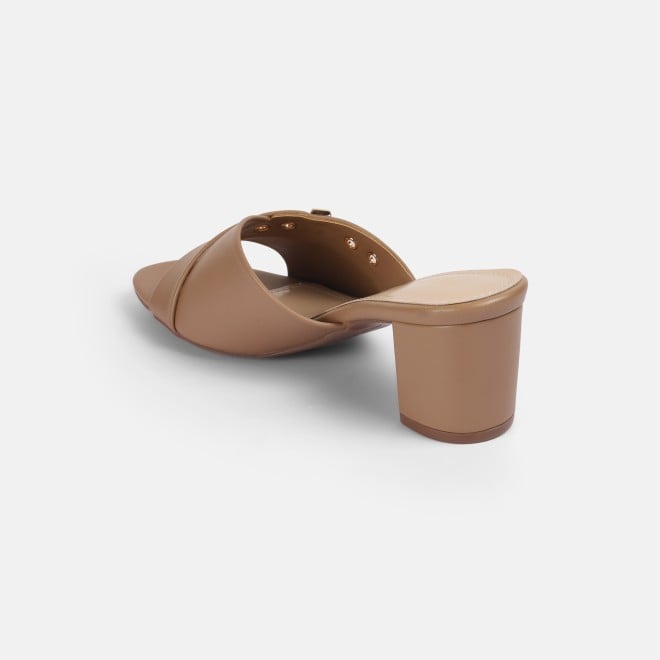 Mochi Women Tan Casual Slip Ons (SKU: 40-800341-23-36)