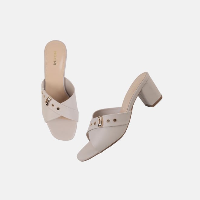 Mochi Women Grey Casual Slip Ons (SKU: 40-800341-14-36)