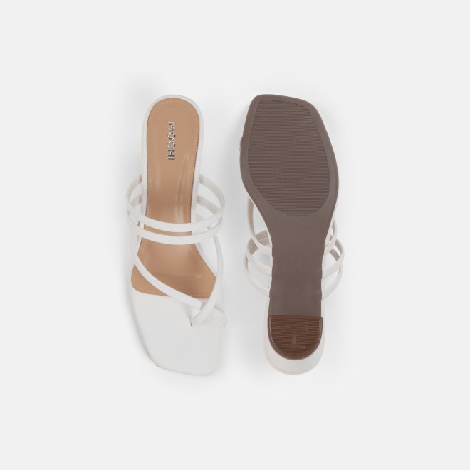 Mochi Women White Casual Slip Ons (SKU: 40-800343-16-36)