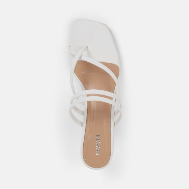 Mochi Women White Casual Slip Ons (SKU: 40-800343-16-36)