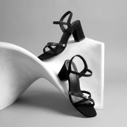 Women Black Party Sandals