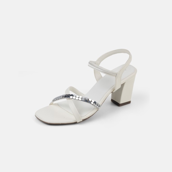 Mochi Women White Party Sandals (SKU: 40-802442-16-36)