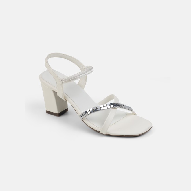 Mochi Women White Party Sandals (SKU: 40-802442-16-36)