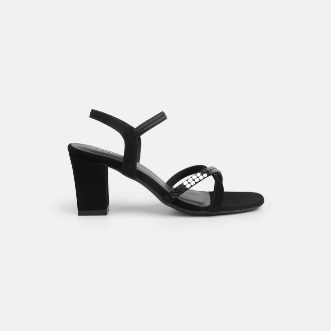 Mochi Women Black Party Sandals (SKU: 40-802442-11-36)