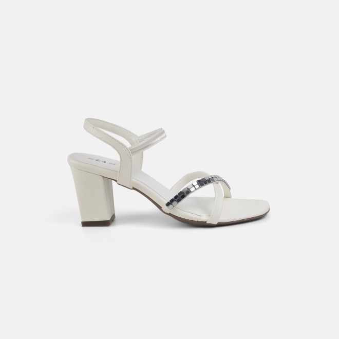 Mochi Women White Party Sandals (SKU: 40-802442-16-36)