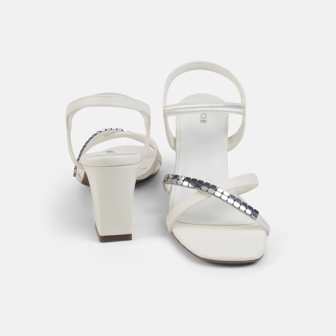 Mochi Women White Party Sandals (SKU: 40-802442-16-36)