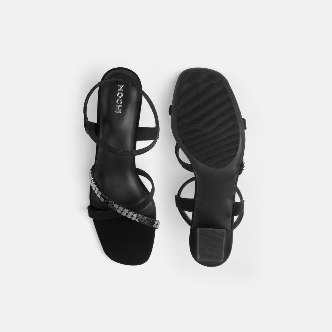 Mochi Women Black Party Sandals (SKU: 40-802442-11-36)