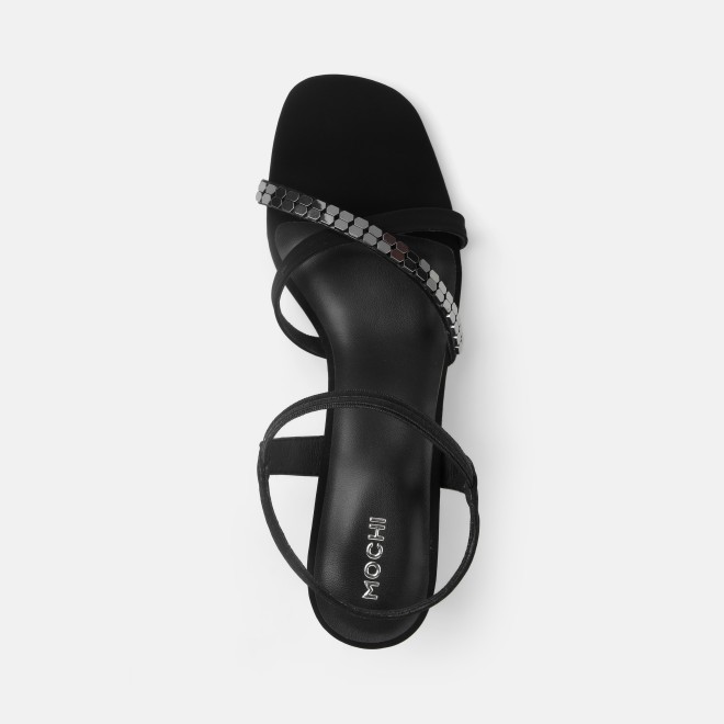 Mochi Women Black Party Sandals (SKU: 40-802442-11-36)