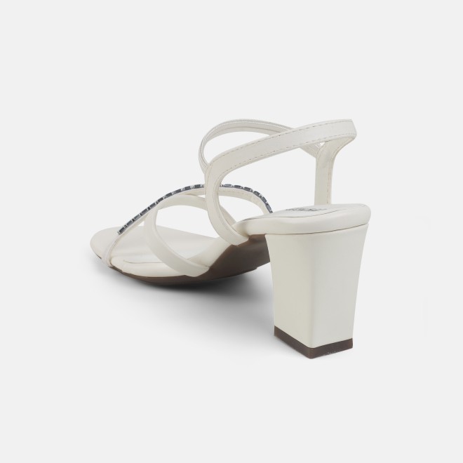 Mochi Women White Party Sandals (SKU: 40-802442-16-36)