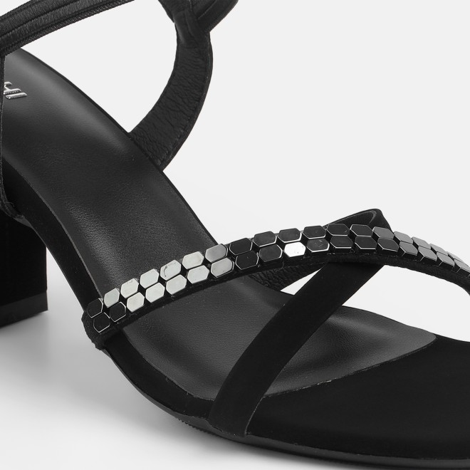 Mochi Women Black Party Sandals (SKU: 40-802442-11-36)