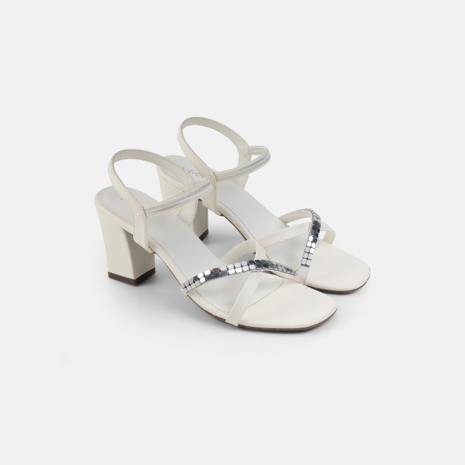 Mochi Women White Party Sandals (SKU: 40-802442-16-36)