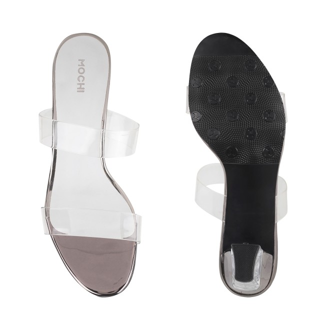 Mochi Women Gun-metal Casual Sandals (SKU: 40-802508-29-37)