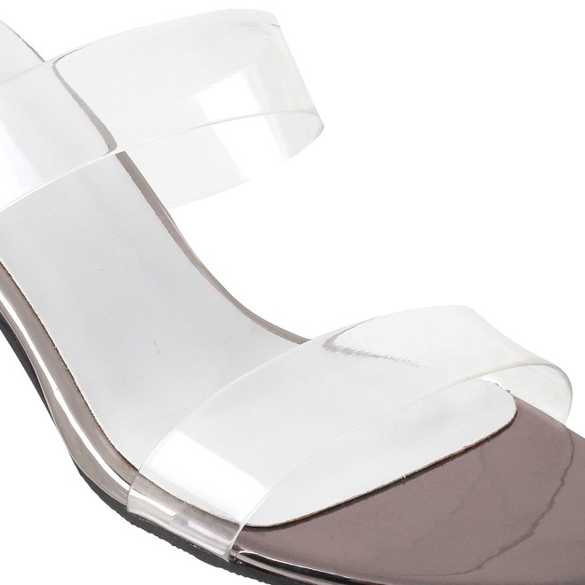 Mochi Women Gun-metal Casual Sandals (SKU: 40-802508-29-37)