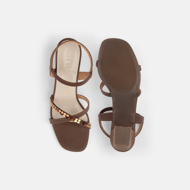 Mochi Women Brown Casual Sandals (SKU: 40-902442-12-38)