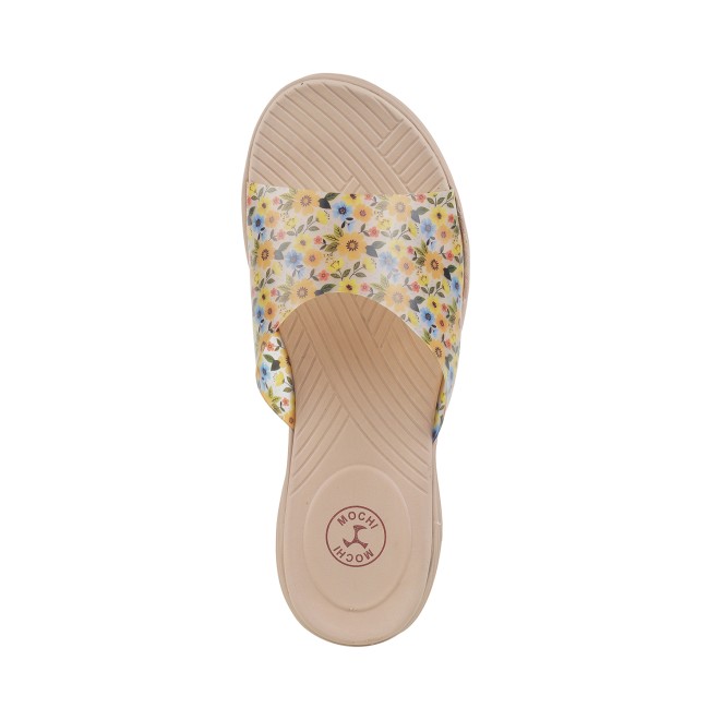 Mochi Women Beige Casual Sandals (SKU: 41-145-20-36)