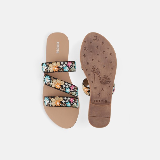 Mochi Women Black Casual Slip Ons (SKU: 41-170-11-36)