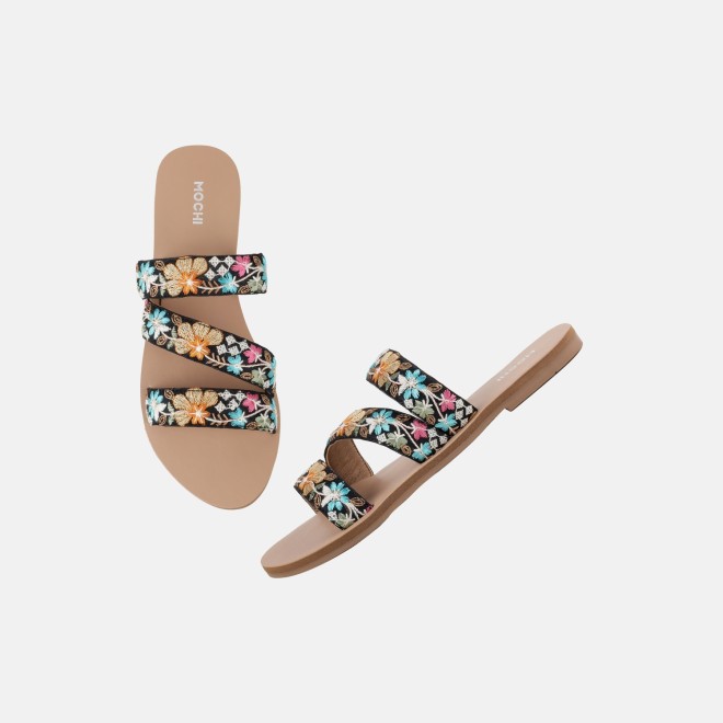 Mochi Women Black Casual Slip Ons (SKU: 41-170-11-36)