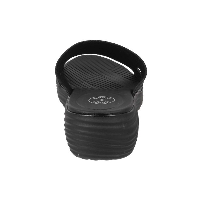 Mochi Women Black Casual Slip Ons (SKU: 41-172-11-37)