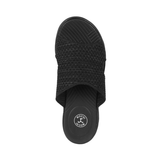 Mochi Women Black Casual Slip Ons (SKU: 41-172-11-37)