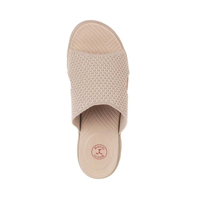 Mochi Women Beige Casual Slip Ons (SKU: 41-172-20-37)