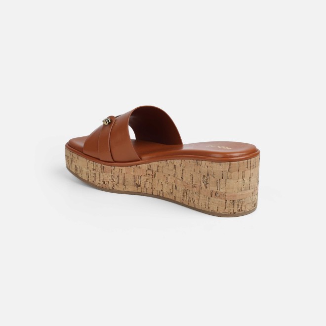 Mochi Women Tan Casual Slip Ons (SKU: 41-188-23-37)
