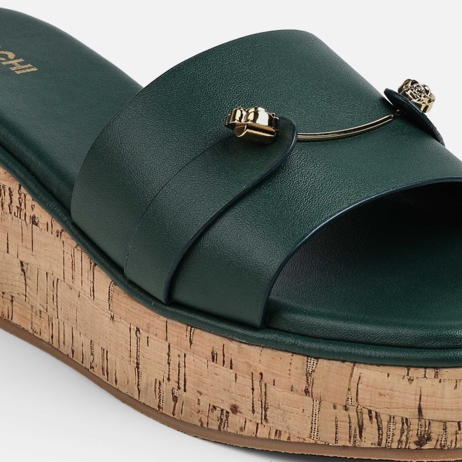 Mochi Women Green Casual Slip Ons (SKU: 41-188-21-37)