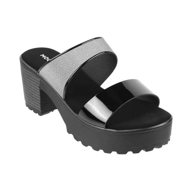 Mochi Women Black Casual Slip Ons (SKU: 41-192-11-36)