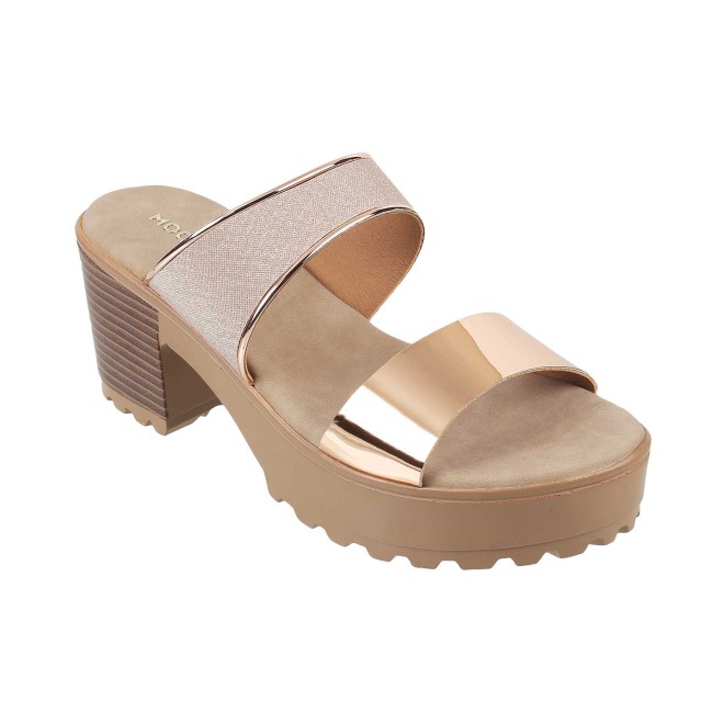 Mochi Women Rose-Gold Casual Slip Ons (SKU: 41-192-52-36)