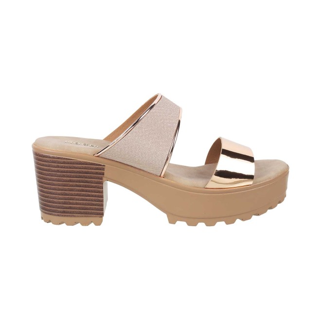 Mochi Women Rose-Gold Casual Slip Ons (SKU: 41-192-52-36)